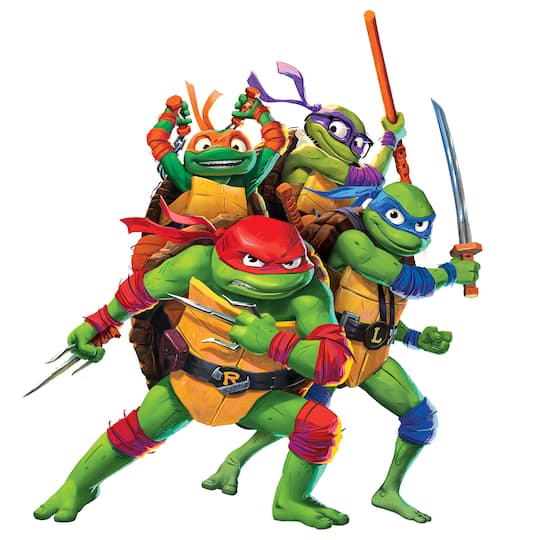 RoomMates Teenage Mutant Ninja Turtles Mutant Mayhem Group Giant Peel & Stick Wall Decals | 38.37″ x 33.98″ | Michaels® RoomMates Teenage Mutant Ninja Turtles Mutant Mayhem Group Giant Peel & Stick Wall Decals | 38.37″ x 33.98″ | Michaels®
